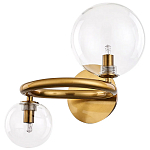 Бра с 2-мя стеклянными сферическими  плафонами Arco Wall Lamp варинант исполнения - 1 | Loft Concept в Костроме