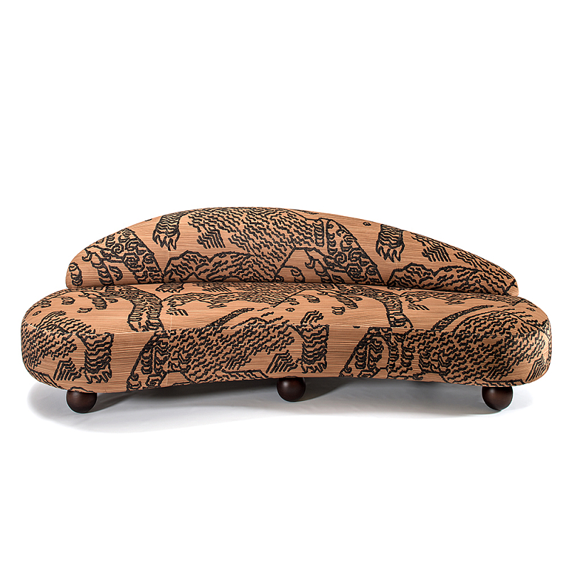 Дизайнерский Диван Wakonda Оранжевый Коричневый в Костроме | Loft Concept 