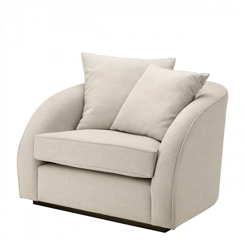 Кресло Eichholtz Chair Les Palmiers Natural Молочный Черный Кресло Eichholtz Chair Les Palmiers Natural Молочный Черный в Костроме | Loft Concept