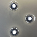 Бра с куполообразным плафоном и черным металлическим основанием Flos Wireline Lighting варинант исполнения - 1 | Loft Concept в Костроме