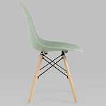 Пластиковый стул на ножках из массива бука Eames Mint варинант исполнения - 2 | Loft Concept в Костроме