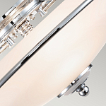 Потолочный светильник со стеклянным плафоном на изогнутых кронштейнах Quoizel  варинант исполнения - 9 | Loft Concept в Костроме