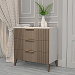 Комод коричневый с 3-мя ящиками на 4-х ножках Harper Line варинант исполнения - 2 | Loft Concept в Костроме