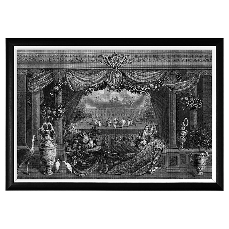 Постер Louvre Palace Poster Черный Белый Постер Louvre Palace Poster Черный Белый в Костроме | Loft Concept