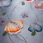 Обои ручная роспись Falling Flowers Standard colourway on Flash metallic silk варинант исполнения - 2 | Loft Concept в Костроме