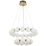 Многоярусная кольцевая люстра с плафонами шары Rings Suspension Light Chandelier варинант исполнения - 2 | Loft Concept в Костроме