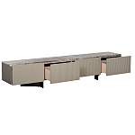 Тумба под телевизор серая с мраморной столешницей Uniqueness Marble варинант исполнения - 2 | Loft Concept в Костроме