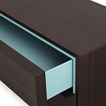 Дизайнерский комод коричневый с 2-мя ящиками и дверцами Pandora варинант исполнения - 2 | Loft Concept в Костроме