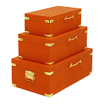 Комплект оранжевых чемоданов Golden Twigs варинант исполнения - 2 | Loft Concept в Костроме