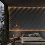 Гипсовая 3D Панель FIN варинант исполнения - 2 | Loft Concept в Костроме