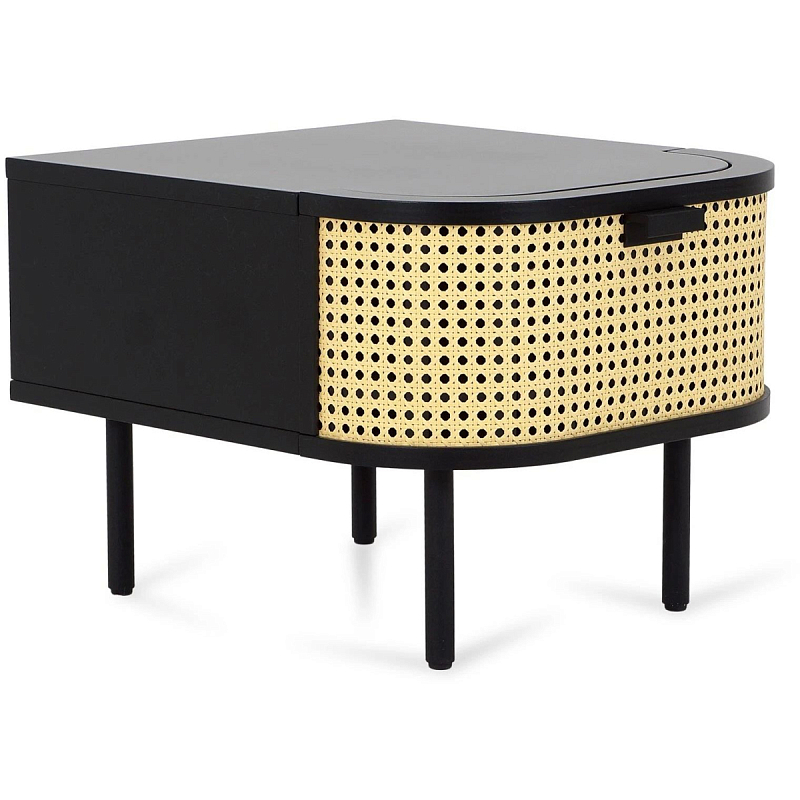 Тумба Ankio bedside table Черный Тумба Ankio bedside table Черный в Костроме | Loft Concept