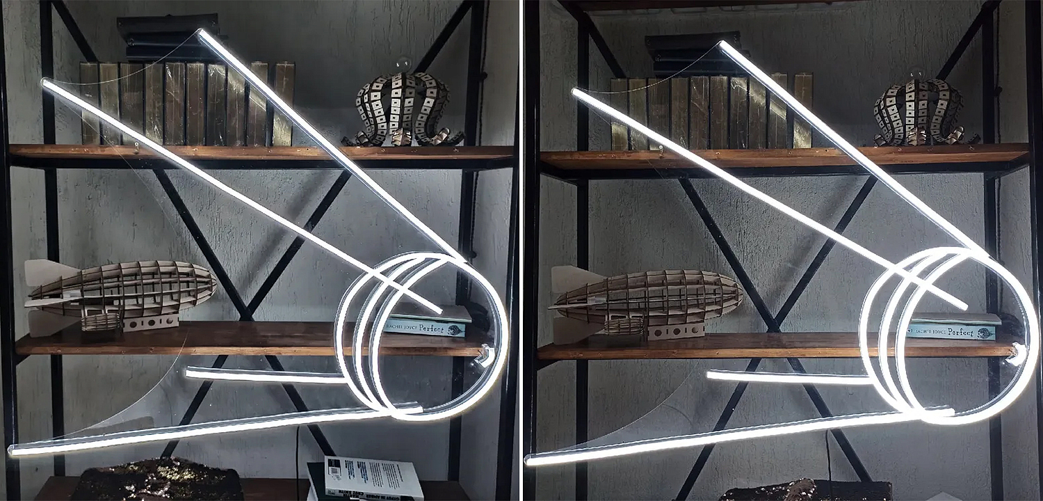 Неоновая настенная лампа Sputnik 1 Spacecraft Neon Wall Lamp Неоновая настенная лампа Sputnik 1 Spacecraft Neon Wall Lamp - Loft-Concept в Костроме