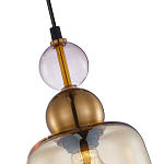 Подвесной светильник со стеклянным плафоном янтарного цвета Prestige варинант исполнения - 3 | Loft Concept в Костроме