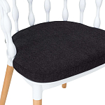 Пластиковый стул на ножках из массива бука Ferret Spiral White варинант исполнения - 8 | Loft Concept в Костроме