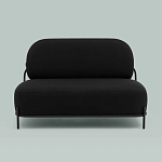 Двухместный диван черного цвета COLOR BLOCK варинант исполнения - 3 | Loft Concept в Костроме