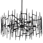 Люстра черная остроконечной формы Black Satin варинант исполнения - 5 | Loft Concept в Костроме