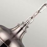 Подвесной светильник со стальным плафоном и белым матовым стеклянным шаром Feiss варинант исполнения - 4 | Loft Concept в Костроме