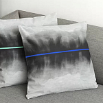 Чехол на подушку хлопковый Blake Boundaries Blue варинант исполнения - 4 | Loft Concept в Костроме
