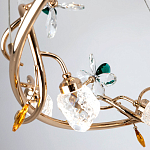 Люстра с хрустальными плафонами и декором Alvere Crystal Chandelier варинант исполнения - 3 | Loft Concept в Костроме