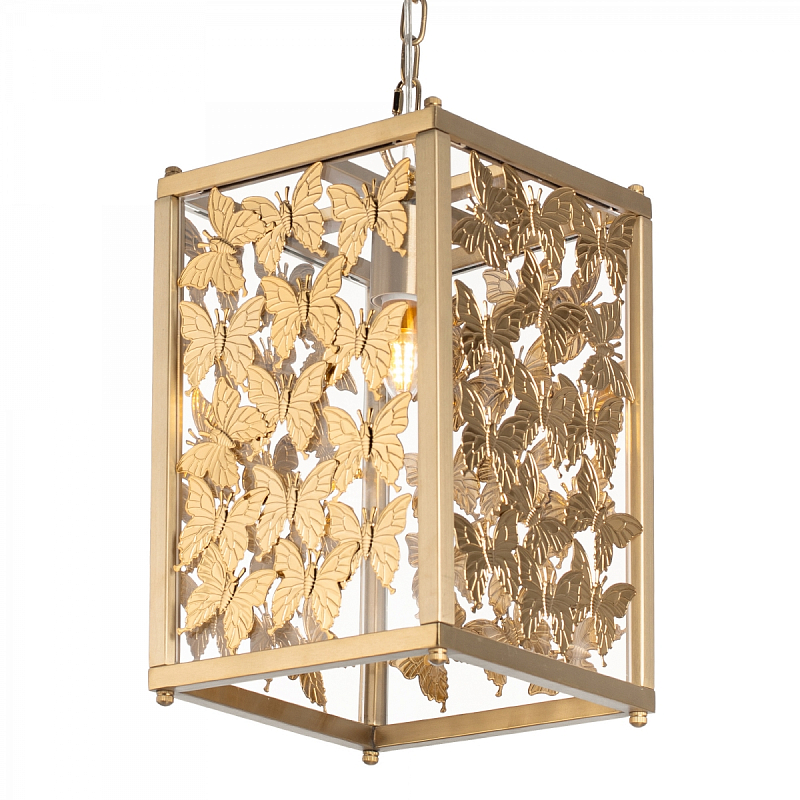 Tommy Mitchell Butterfly Pendant Light Латунь Прозрачное Стекло в Костроме | Loft Concept 
