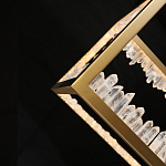 Настольная лампа прямоугольная с декоративными элементами в виде кристаллов Smooth Shine варинант исполнения - 4 | Loft Concept в Костроме