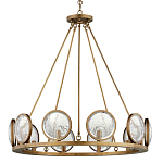 Люстра круглая с прозрачными рельефными плафонами Crystal Prism варинант исполнения - 3 | Loft Concept в Костроме