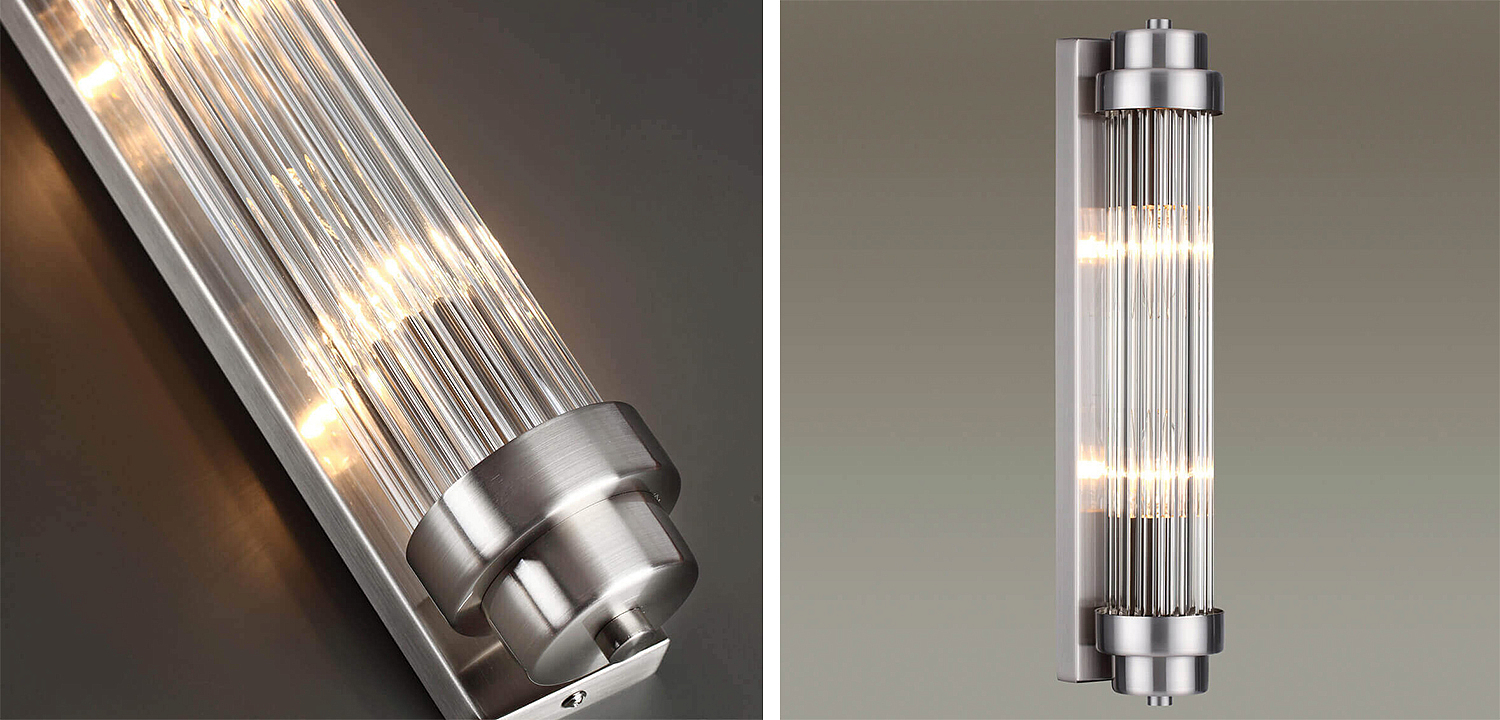 Бра Dirck Glass TUBE Sconce Nickel Бра Dirck Glass TUBE Sconce Nickel - Loft-Concept в Костроме