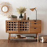 Зеркало из ротанга в форме цветка WICKER MIRROR 65  варинант исполнения - 3 | Loft Concept в Костроме