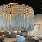 Люстра серая плетеная с кисточками Boho Tassel Chandelier варинант исполнения - 2 | Loft Concept в Костроме