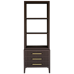 Этажерка Primo с ящиками шпон Темный орех варинант исполнения - 1 | Loft Concept в Костроме