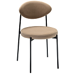 Стул металлический с мягкой спинкой и сиденьем из велюра Alfie Chair варинант исполнения - 4 | Loft Concept в Костроме