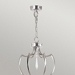 Люстра цвета никель с 6-ю лампами и стеклянными подвесками Elstead Lighting варинант исполнения - 4 | Loft Concept в Костроме