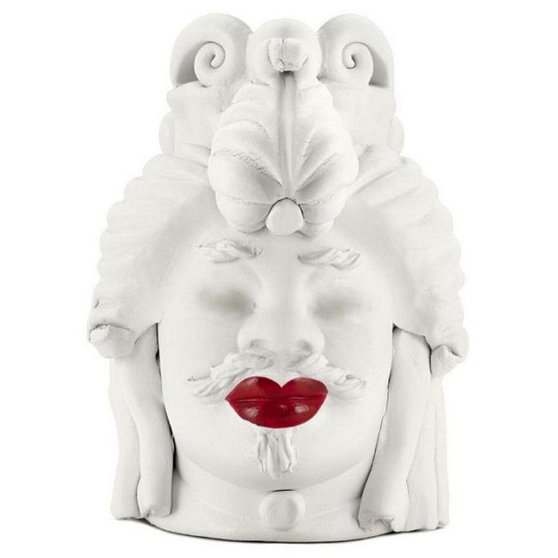 Ваза Vase Moro Man Small Lipstick Белый Красный в Костроме | Loft Concept 