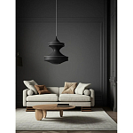 Подвесной вязаный черный светильник «Моника» варинант исполнения - 3 | Loft Concept в Костроме