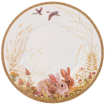 Чайная пара из фарфора с изображением собаки и зайцев 300 мл Hunting Porcelain Collection 2 варинант исполнения - 3 | Loft Concept в Костроме