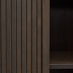 Буфет тёмно-коричневого цвета из ясеневого шпона с 2-мя раздвижными дверями Toinette варинант исполнения - 3 | Loft Concept в Костроме