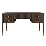 Письменный стол с 4-мя ящиками Elsa Dreams Walnut варинант исполнения - 6 | Loft Concept в Костроме