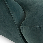 Полукруглое мягкое кресло Halle Green Armchair варинант исполнения - 6 | Loft Concept в Костроме