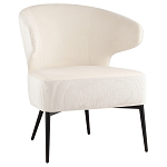 Современное мягкое кресло на металлических ножках Rakush Milk варинант исполнения - 1 | Loft Concept в Костроме