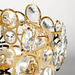 Люстра подвесная из золотых колец 57 см Golden Circles варинант исполнения - 8 | Loft Concept в Костроме