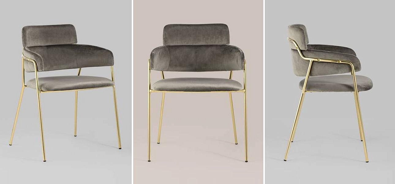 Polina chair Коричневый велюр Polina chair Коричневый велюр - Loft-Concept в Костроме
