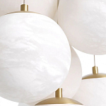 Люстра подвесная круглая с сферическими плафонами из натурального камня Glowing Spheres варинант исполнения - 4 | Loft Concept в Костроме