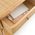 Консоль из плетеного ротанга с ящиками Armelle Rattan Console варинант исполнения - 4 | Loft Concept в Костроме