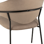 Коричневый стул с обивкой из искусственной замши Alexis варинант исполнения - 7 | Loft Concept в Костроме