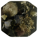 Шкатулка из эпоксидной смолы с цветами черная Epoxy Resin Square Box Black варинант исполнения - 1 | Loft Concept в Костроме