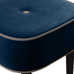 Квадратный мягкий пуф на черных ножках Winton Pouf Square варинант исполнения - 10 | Loft Concept в Костроме