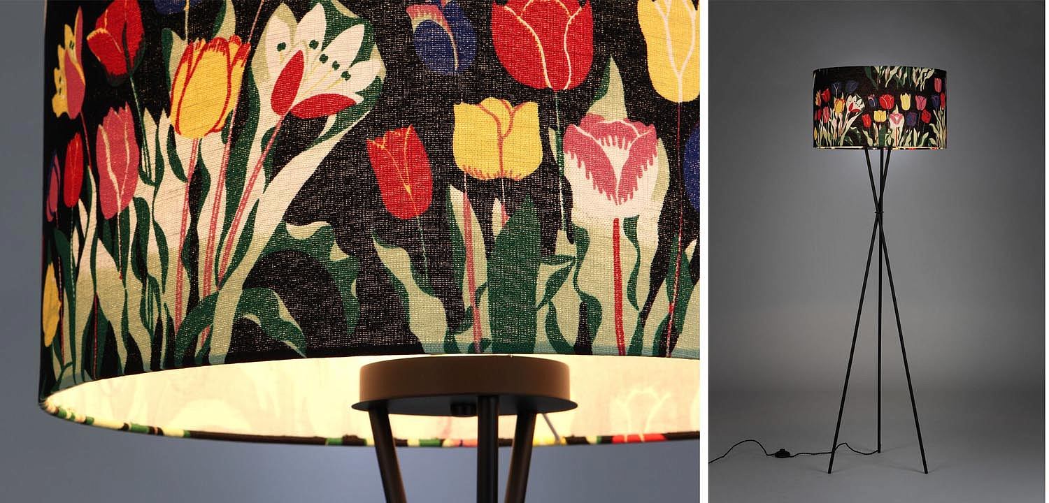 Торшер Colored Lampshade Tulips Floor Lamp Торшер Colored Lampshade Tulips Floor Lamp - Loft-Concept в Костроме