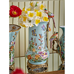 Ваза с птичкой из фарфора с бронзовыми элементами Garden of Eden варинант исполнения - 6 | Loft Concept в Костроме