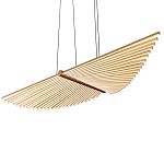 Люстра в виде распахнутых крыльев из тонких металлических планок Flight of Freedom варинант исполнения - 4 | Loft Concept в Костроме