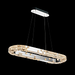 Люстра овальная с мозаичным хрустальным оформлением Sparks of Crystal варинант исполнения - 4 | Loft Concept в Костроме